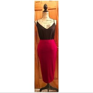 ASOS 90s INSPIRED VELVET PENCIL SKIRT 🌹🌹